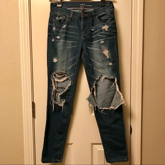 Soho Denim - Soho New York and Company boyfriend skinny jeans